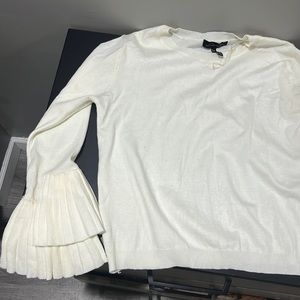 Flare sleeve , cream , sweater , vintage , vintage style , 70s , 60’s , cozy